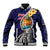 Hafa Adai Guam Seal Latte Stones Artwork Baseball Jacket