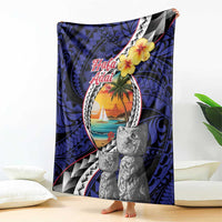 Hafa Adai Guam Seal Latte Stones Artwork Blanket