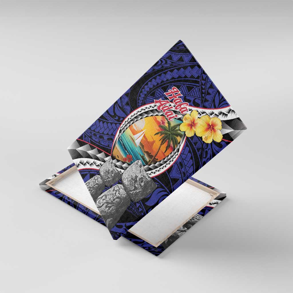 Hafa Adai Guam Seal Latte Stones Artwork Canvas Wall Art