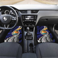 Hafa Adai Guam Seal Latte Stones Artwork Car Mats LT9 Set 2pcs - Front Blue - Polynesian Pride