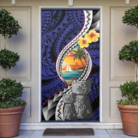 Hafa Adai Guam Seal Latte Stones Artwork Door Cover - Polynesian Pride