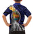 Hafa Adai Guam Seal Latte Stones Artwork Family Matching Long Sleeve Bodycon Dress and Hawaiian Shirt