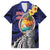 Hafa Adai Guam Seal Latte Stones Artwork Family Matching Long Sleeve Bodycon Dress and Hawaiian Shirt