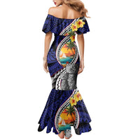 Hafa Adai Guam Seal Latte Stones Artwork Mermaid Dress