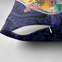 Hafa Adai Guam Seal Latte Stones Artwork Pillow Cover - Polynesian Pride