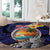 Hafa Adai Guam Seal Latte Stones Artwork Round Carpet