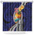 Hafa Adai Guam Seal Latte Stones Artwork Shower Curtain