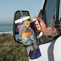 Hafa Adai Guam Seal Latte Stones Artwork Tumbler With Handle