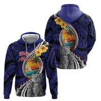 Hafa Adai Guam Seal Latte Stones Artwork Zip Hoodie