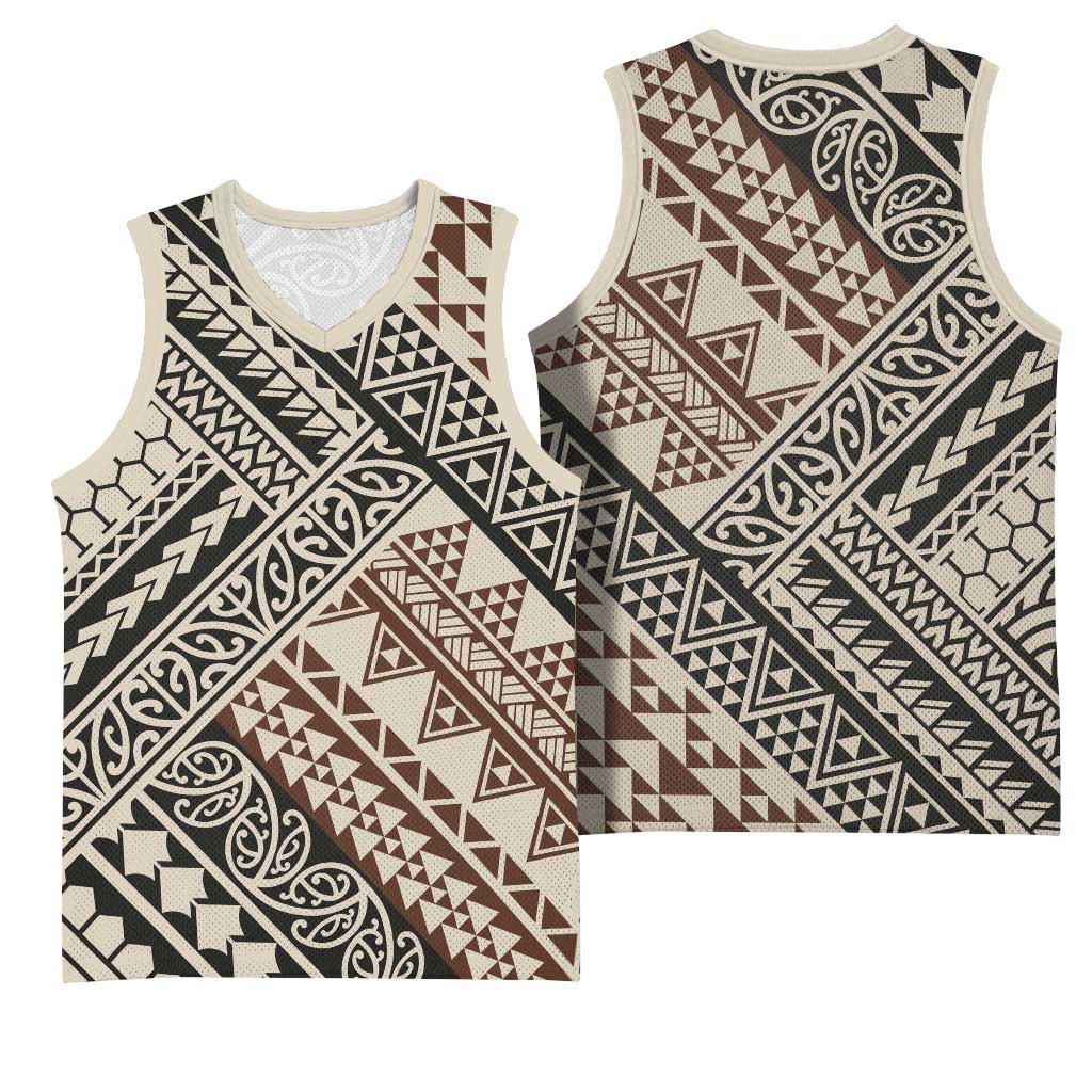 Niho Taniwha Kowhaiwhai Basketball Jersey - Polynesian Pride