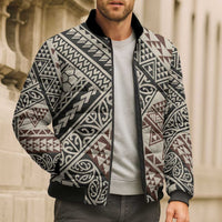 Niho Taniwha Kowhaiwhai Bomber Puffer Jacket - Polynesian Pride