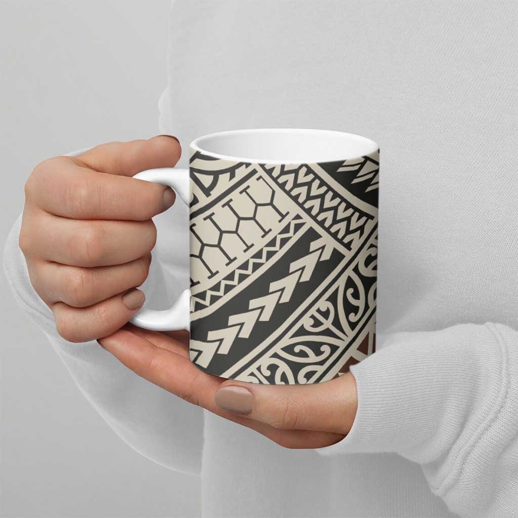 Niho Taniwha Kowhaiwhai Ceramic Mug - Polynesian Pride