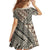 Niho Taniwha Kowhaiwhai Family Matching Long Sleeve Bodycon Dress and Hawaiian Shirt