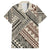 Niho Taniwha Kowhaiwhai Family Matching Long Sleeve Bodycon Dress and Hawaiian Shirt