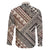 Niho Taniwha Kowhaiwhai Family Matching Off The Shoulder Long Sleeve Dress and Hawaiian Shirt