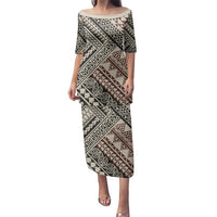 Niho Taniwha Kowhaiwhai Family Matching Puletasi and Hawaiian Shirt