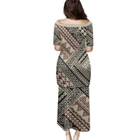 Niho Taniwha Kowhaiwhai Family Matching Puletasi and Hawaiian Shirt