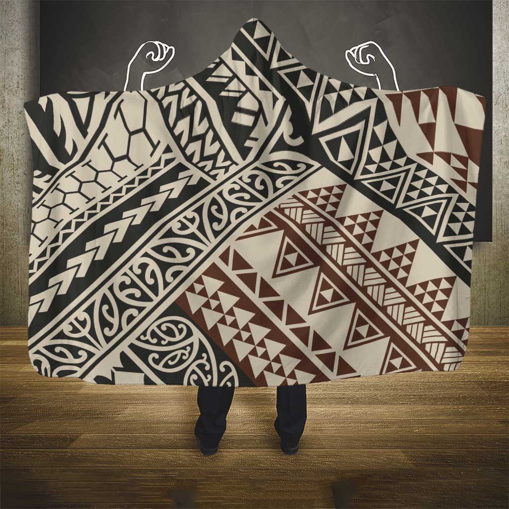 Niho Taniwha Kowhaiwhai Hooded Blanket