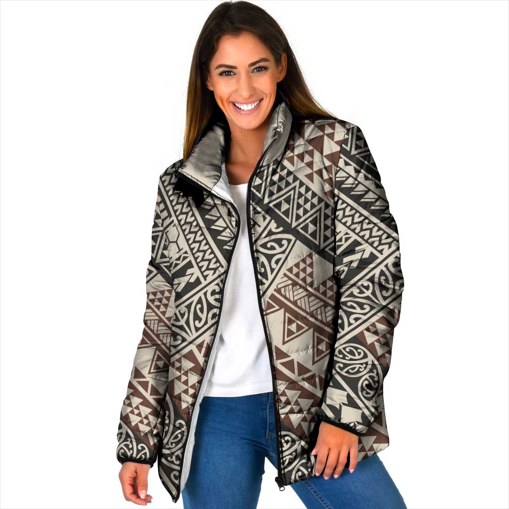 Niho Taniwha Kowhaiwhai Padded Jacket - Polynesian Pride