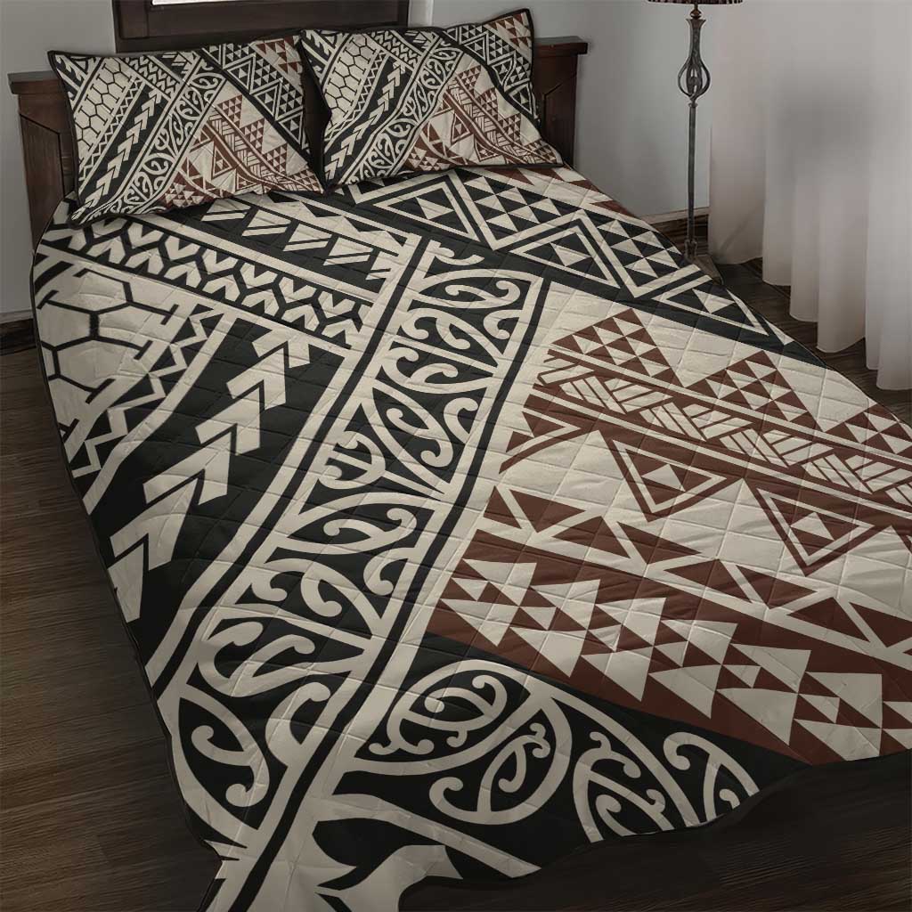 Niho Taniwha Kowhaiwhai Quilt Bed Set
