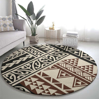 Niho Taniwha Kowhaiwhai Round Carpet LT9 - Polynesian Pride