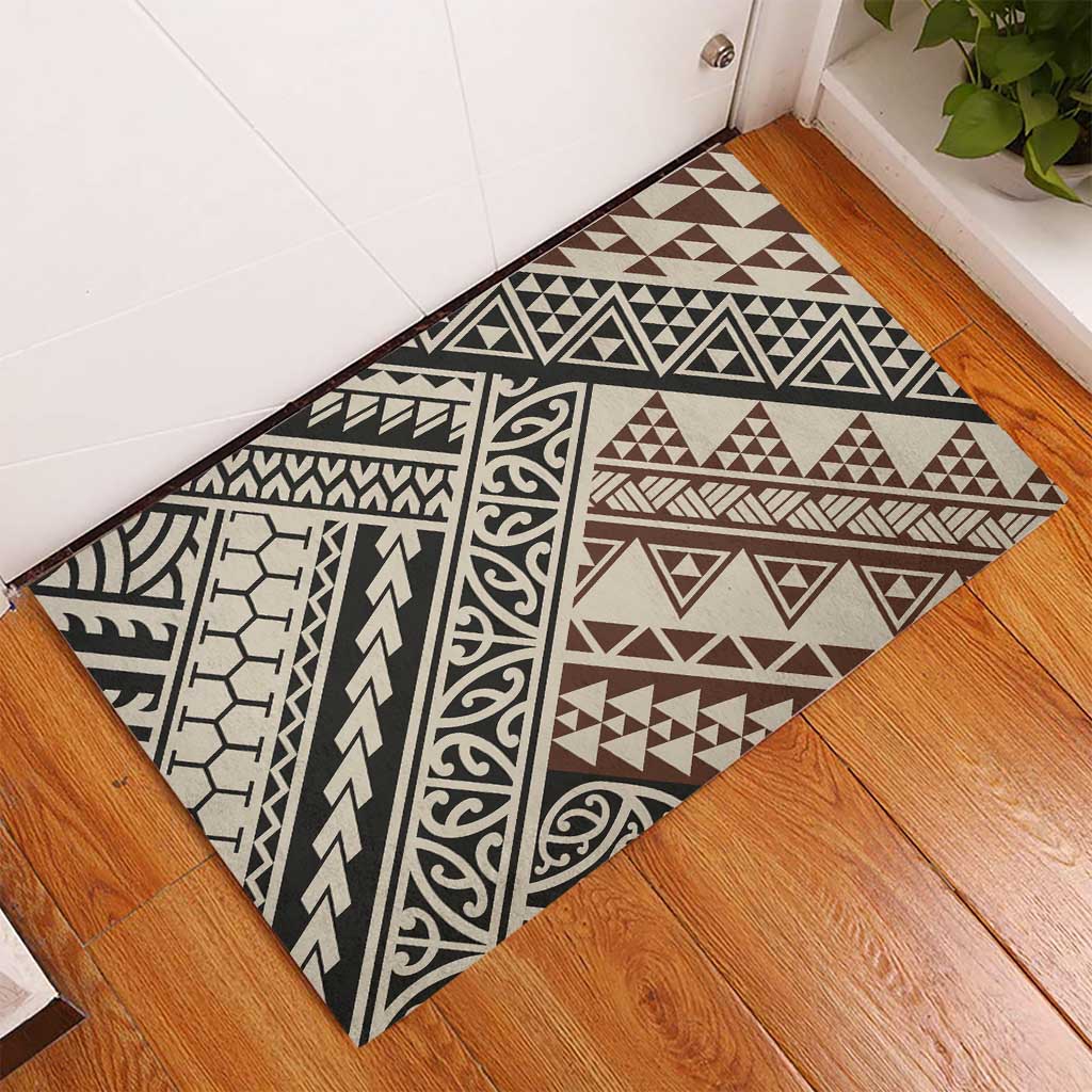 Niho Taniwha Kowhaiwhai Rubber Doormat LT9 - Polynesian Pride