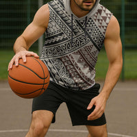 Niho Taniwha Kowhaiwhai Sleeveless Hoodie - Polynesian Pride