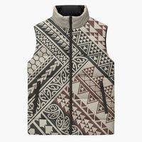 Niho Taniwha Kowhaiwhai Sleeveless Puffer Jacket - Polynesian Pride