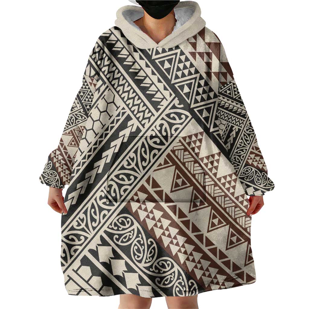 Niho Taniwha Kowhaiwhai Wearable Blanket Hoodie