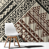 Niho Taniwha Kowhaiwhai Window Curtain