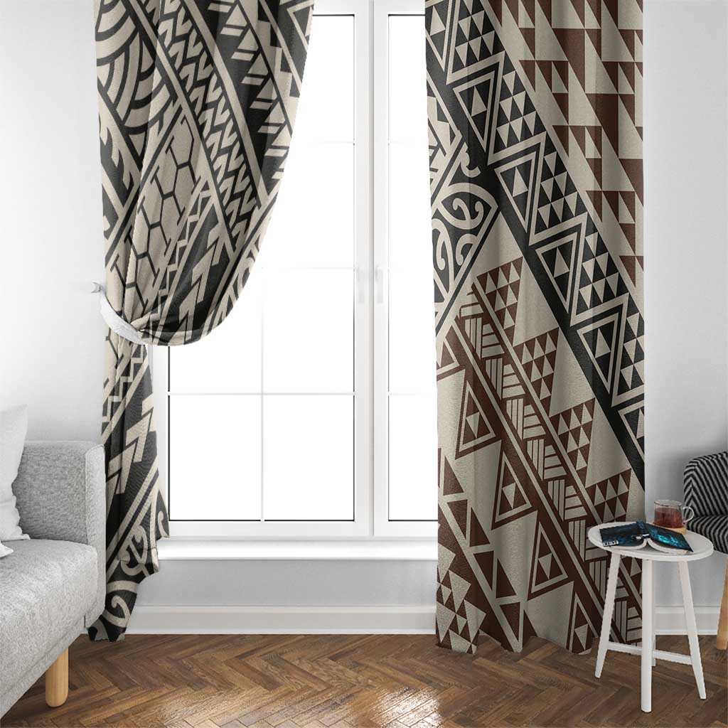Niho Taniwha Kowhaiwhai Window Curtain
