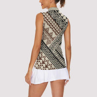 Niho Taniwha Kowhaiwhai Women Sleeveless Polo Shirt