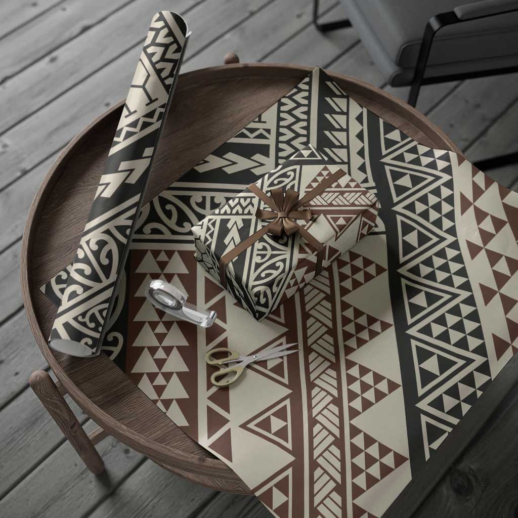 Niho Taniwha Kowhaiwhai Wrapping Paper - Polynesian Pride