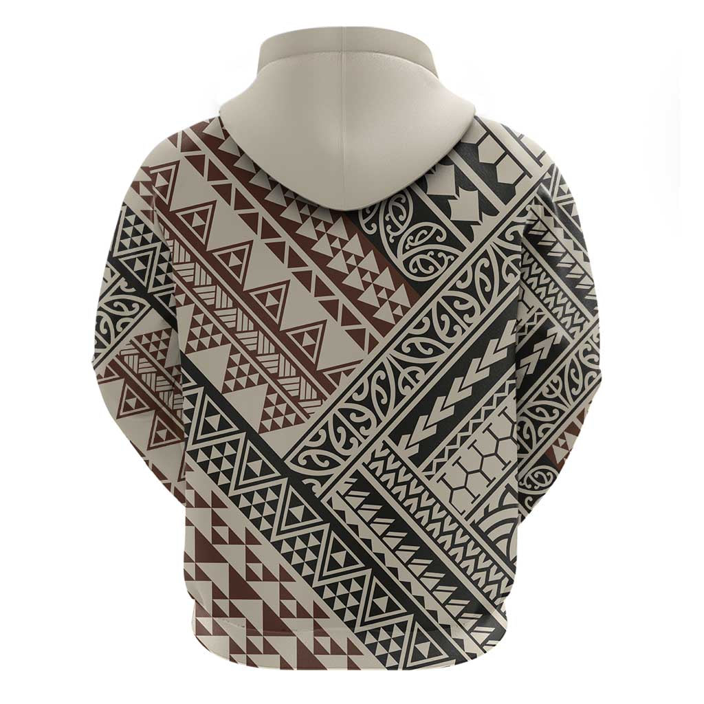 Niho Taniwha Kowhaiwhai Zip Hoodie LT9 - Polynesian Pride