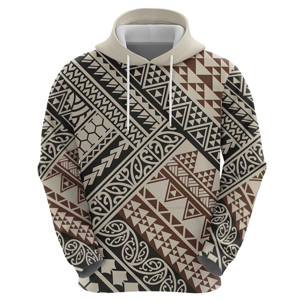 Niho Taniwha Kowhaiwhai Zip Hoodie LT9 - Polynesian Pride