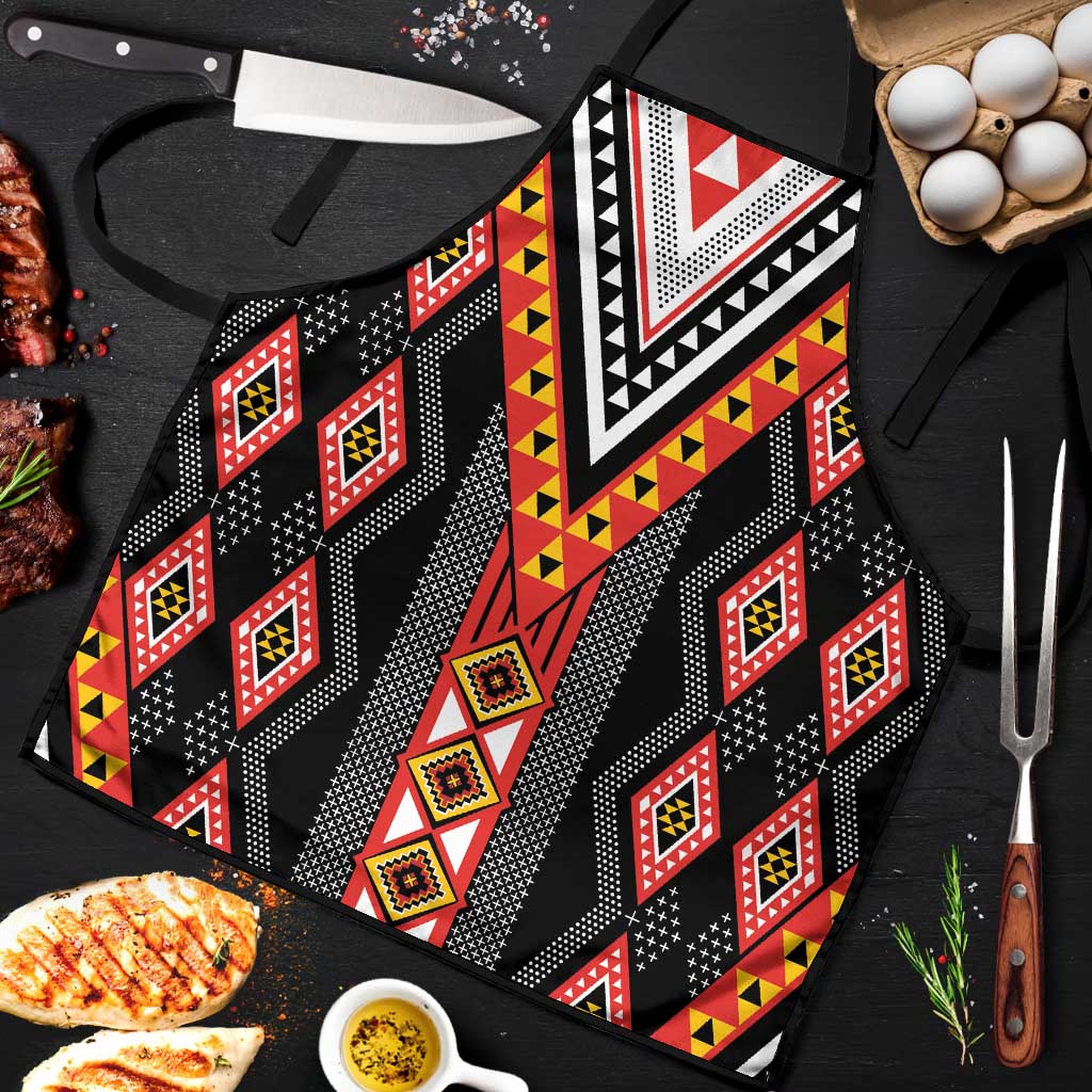 Niho Taniwha Taniko Motif Apron - Polynesian Pride