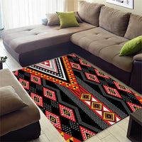 Niho Taniwha Taniko Motif Area Rug