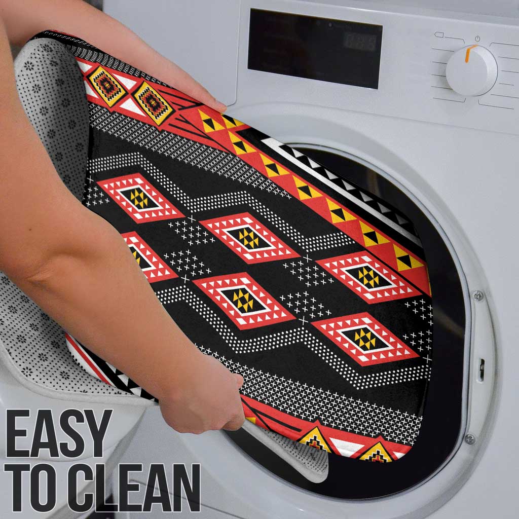 Niho Taniwha Taniko Motif Bathroom Set - Polynesian Pride