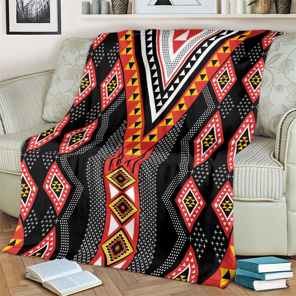 Niho Taniwha Taniko Motif Blanket