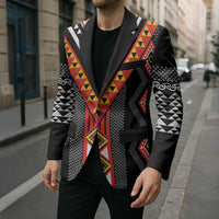 Niho Taniwha Taniko Motif Blazer - Polynesian Pride