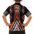 Niho Taniwha Taniko Motif Family Matching Long Sleeve Bodycon Dress and Hawaiian Shirt