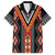 Niho Taniwha Taniko Motif Family Matching Long Sleeve Bodycon Dress and Hawaiian Shirt