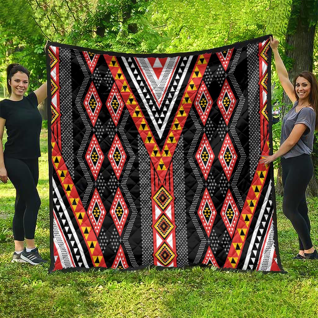 Niho Taniwha Taniko Motif Quilt