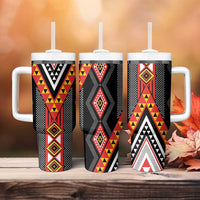 Niho Taniwha Taniko Motif Tumbler With Handle