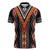 Niho Taniwha Taniko Motif Zipper Polo Shirt - Polynesian Pride