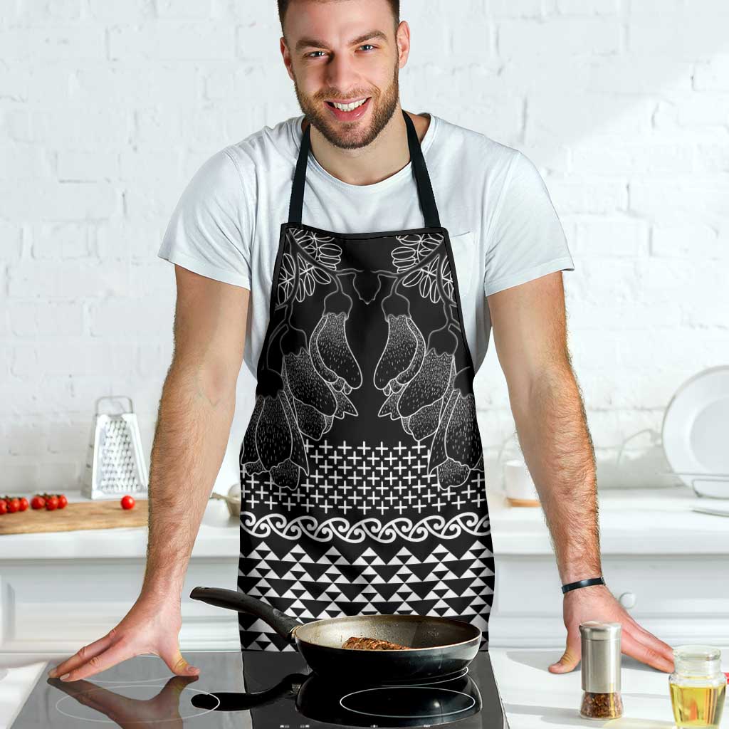 Black Taniko Kowhaiwhai Tukutuku Motif Apron - Polynesian Pride