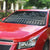 Black Taniko Kowhaiwhai Tukutuku Motif Auto Sun Shade - Polynesian Pride