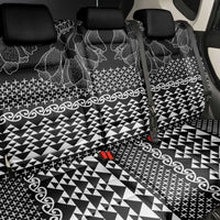 Black Taniko Kowhaiwhai Tukutuku Motif Back Car Seat Cover