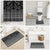 Black Taniko Kowhaiwhai Tukutuku Motif Bathroom Set - Polynesian Pride
