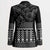 Black Taniko Kowhaiwhai Tukutuku Motif Blazer - Polynesian Pride